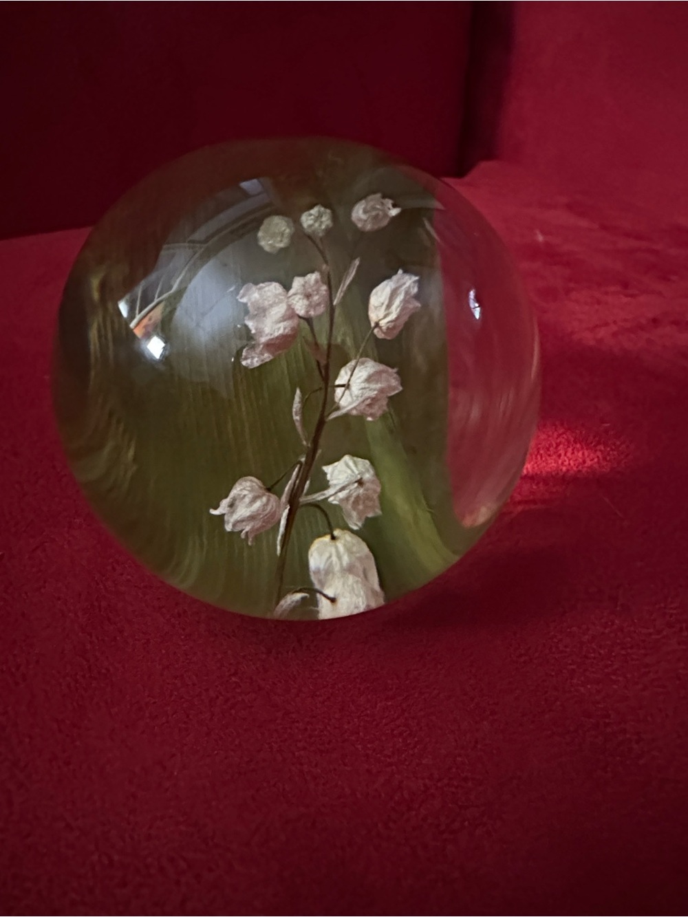 May birthday flower in resin